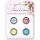 Elementy metalowe Scrap Berry's Korki Floral Emdroidery, 4szt